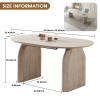 Wood Extendable Dining Table, Modern Oval Kitchen Table with Stylish Dual - Pillar Design, Perfect for Home Dining & Gathering