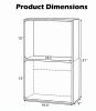 3-Tier Bookshelf Open Storage Freestanding Display Shelf Home Office Organizer Living Room Decor