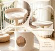 43" Cat Tree for Indoor Cats Comfortable Plush Perches Sisal Scratching Posts Multiple Levels for Play And Rest