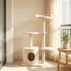 43" Cat Tree for Indoor Cats Comfortable Plush Perches Sisal Scratching Posts Multiple Levels for Play And Rest