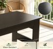 Low Floor Table Portable with Foldable Legs for Living Room - Compact Space-Saving Coffee Table