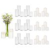 Pillar Candles and Glass Vases Set 36 Pcs, Clear Cylinder Hurricane Candle Holders for Wedding Centerpieces, Tall Vase for Table Decor, Wedding Party