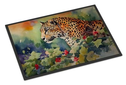 NEW Leopard Doormat Front Door Mat Indoor Outdoor Rugs for Entryway, Non Slip Washable Low Pile, 18H X 27W