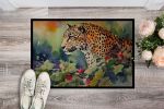 NEW Leopard Doormat Front Door Mat Indoor Outdoor Rugs for Entryway, Non Slip Washable Low Pile, 18H X 27W