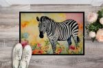 NEW Zebra Doormat Front Door Mat Indoor Outdoor Rugs for Entryway, Non Slip Washable Low Pile, 18H X 27W