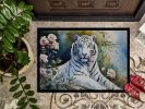 NEW White Tiger Doormat Front Door Mat Indoor Outdoor Rugs for Entryway, Non Slip Washable Low Pile, 18H X 27W