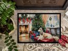 NEW Afghan Hound Cozy Christmas Doormat Front Door Mat Indoor Outdoor Rugs for Entryway, Non Slip Washable Low Pile, 18H X 27W