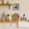 Black Swan Framed Metal Print Bathroom, Kitchen, Office, Home Decor Wall Art Ready to Hang, Square, 8X8