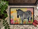 NEW Zebra Doormat Front Door Mat Indoor Outdoor Rugs for Entryway, Non Slip Washable Low Pile, 18H X 27W