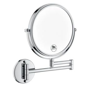 LED Wall Mount Two-Sided Magnifying Makeup Vanity Mirror (Option: as picture)